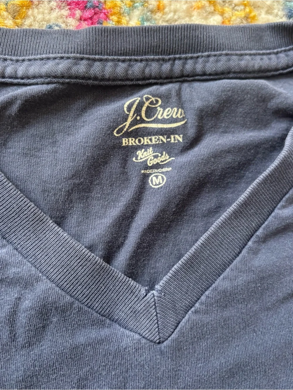 J. Crew Men's V-Neck T-Shirt 4 pack medium cotton